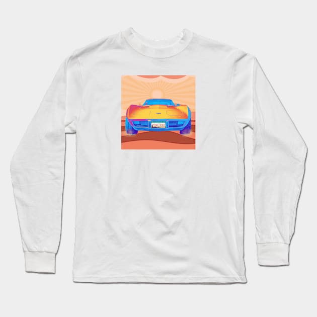Free Bird Corvette Long Sleeve T-Shirt by EmoteYourself